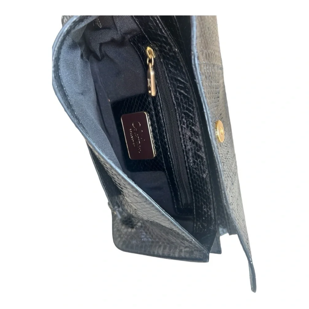 Cole Haan Collection Black Snake skin Clutch